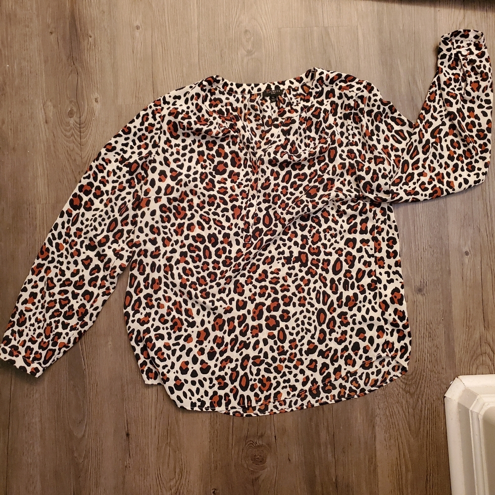 Talbots Leopard Print  Blouse